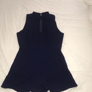Navy Romper
